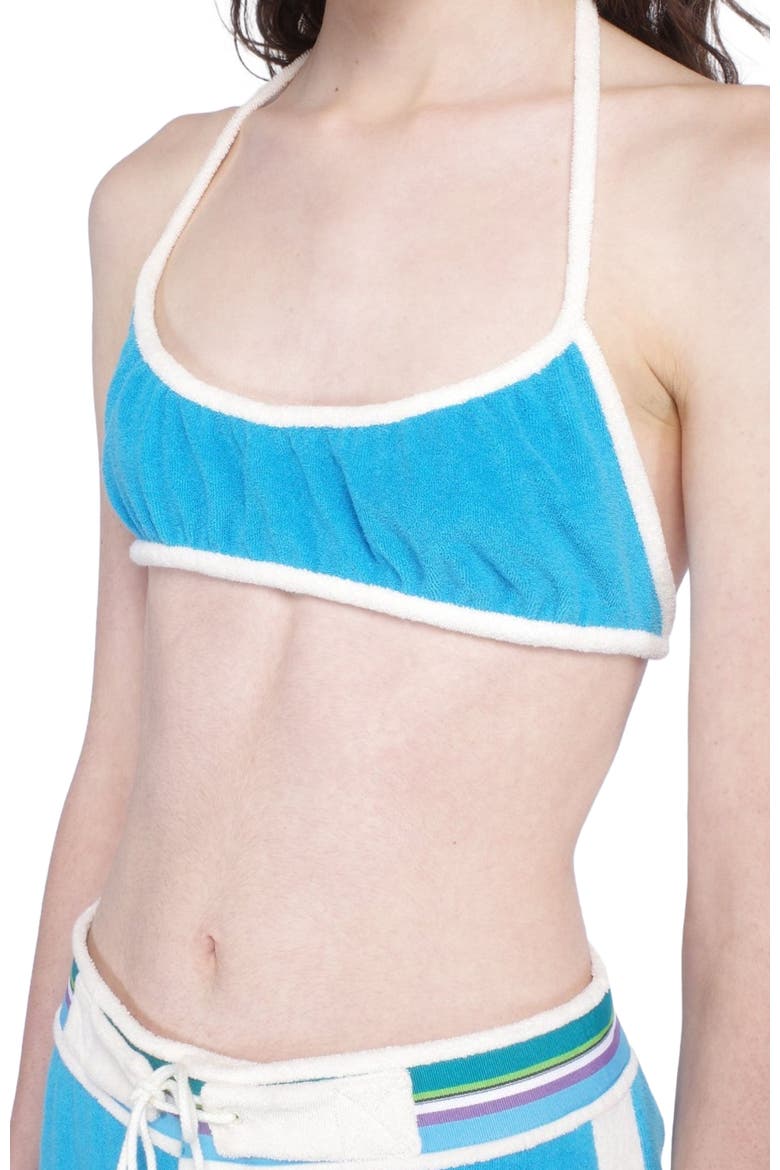 Cabana Terry Bikini Top, Alternate, color, OCEAN BLUE