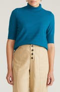 Universal Standard Savvy Short Sleeve Turtleneck Sweater