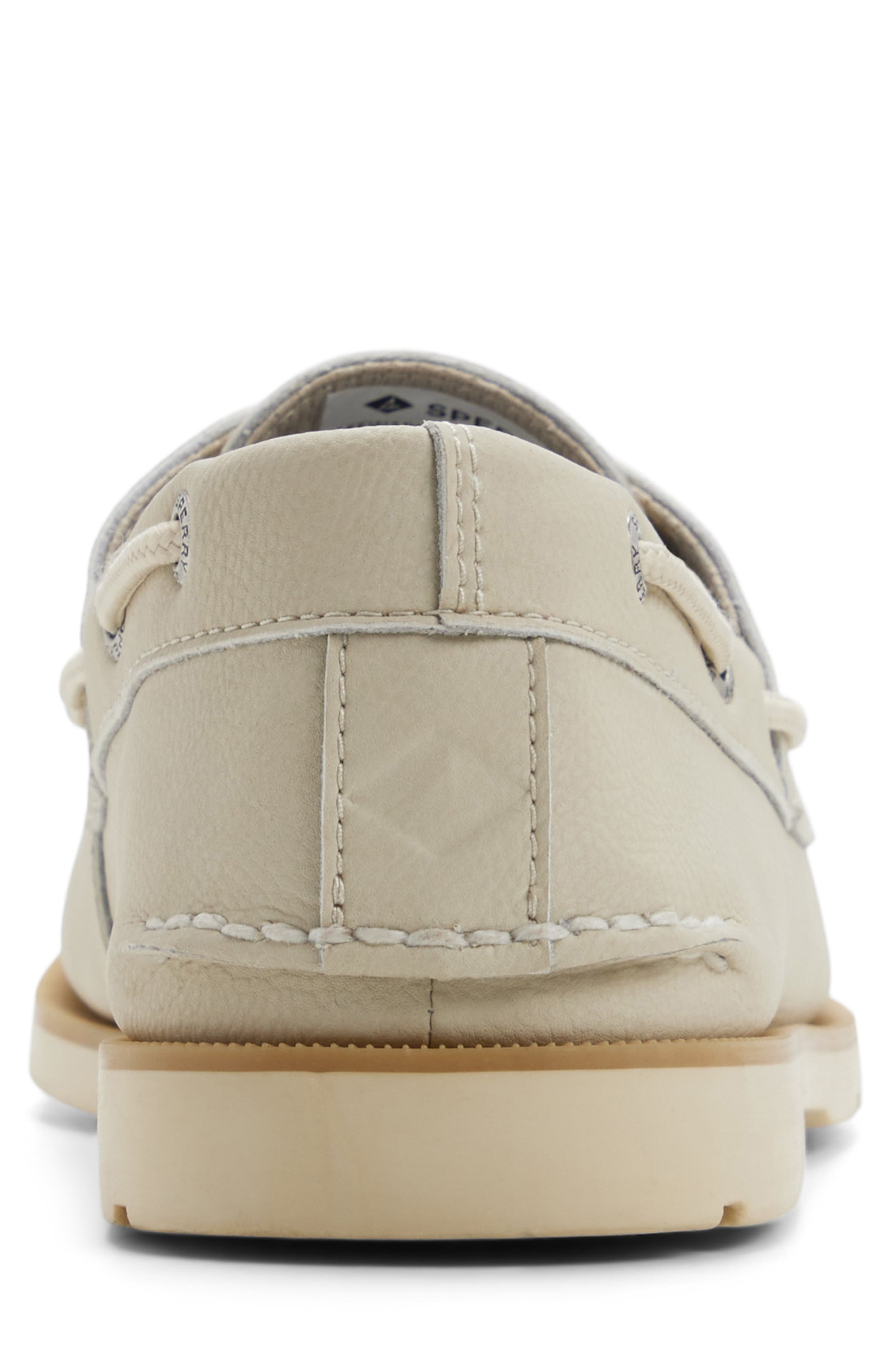 Sperry Leeward 2-Eye Boat Shoe, Alternate, color, Ivory