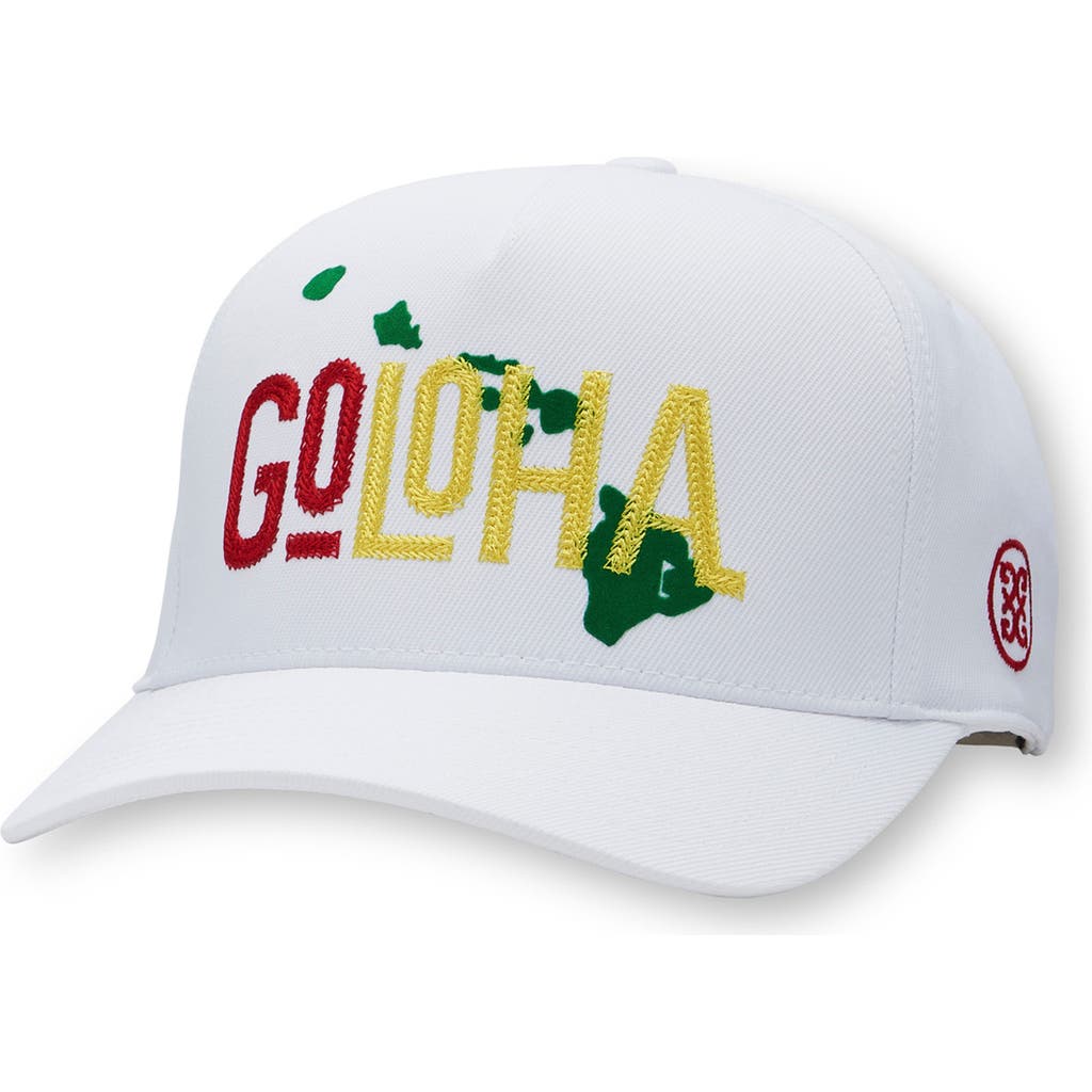 G/fore Goloha Snapback Baseball Cap In Snow