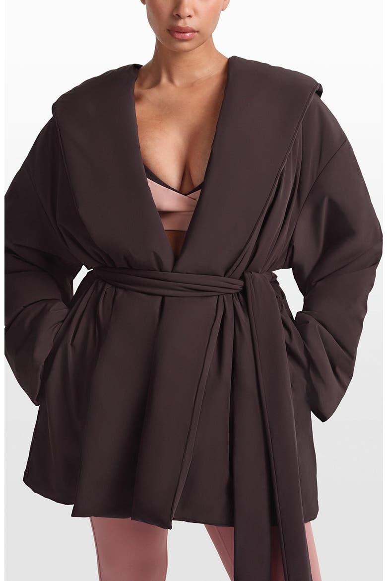 Woven Stretch Nylon Wrap Coat, Main, color, PHOENIX