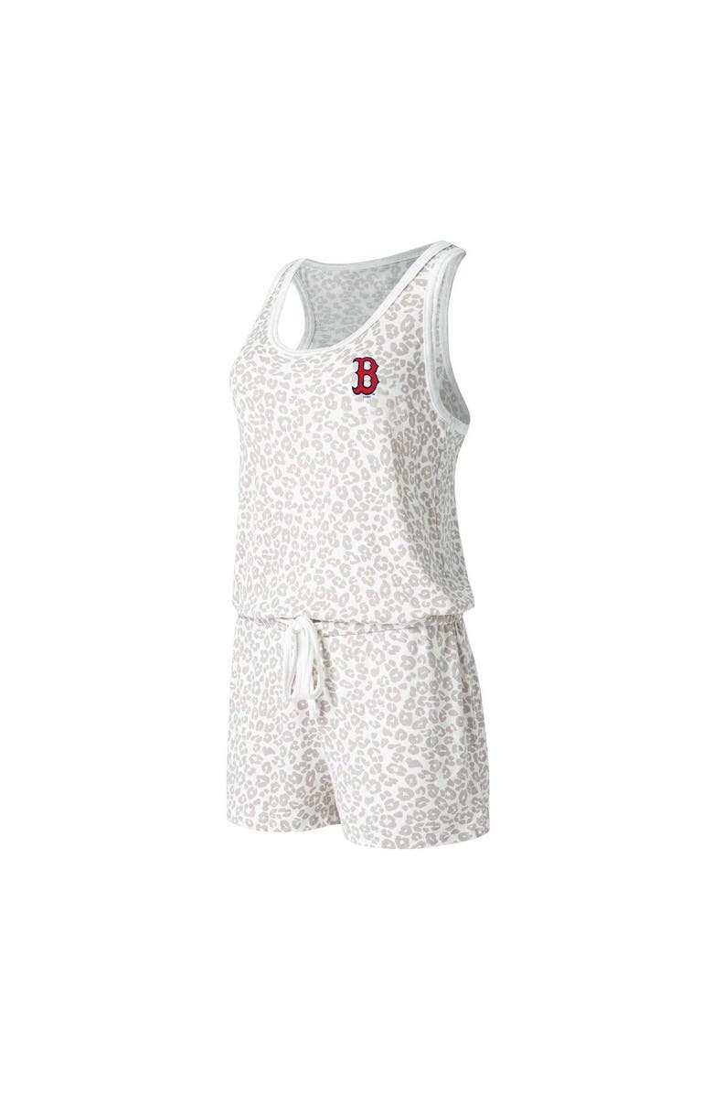 CONCEPTS SPORT Women's Concepts Sport Cream Boston Red Sox Montana Hacci Knit Romper, Main, color, Cream