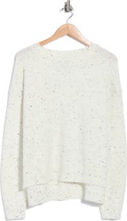 Bobeau Speckled Crewneck Sweater