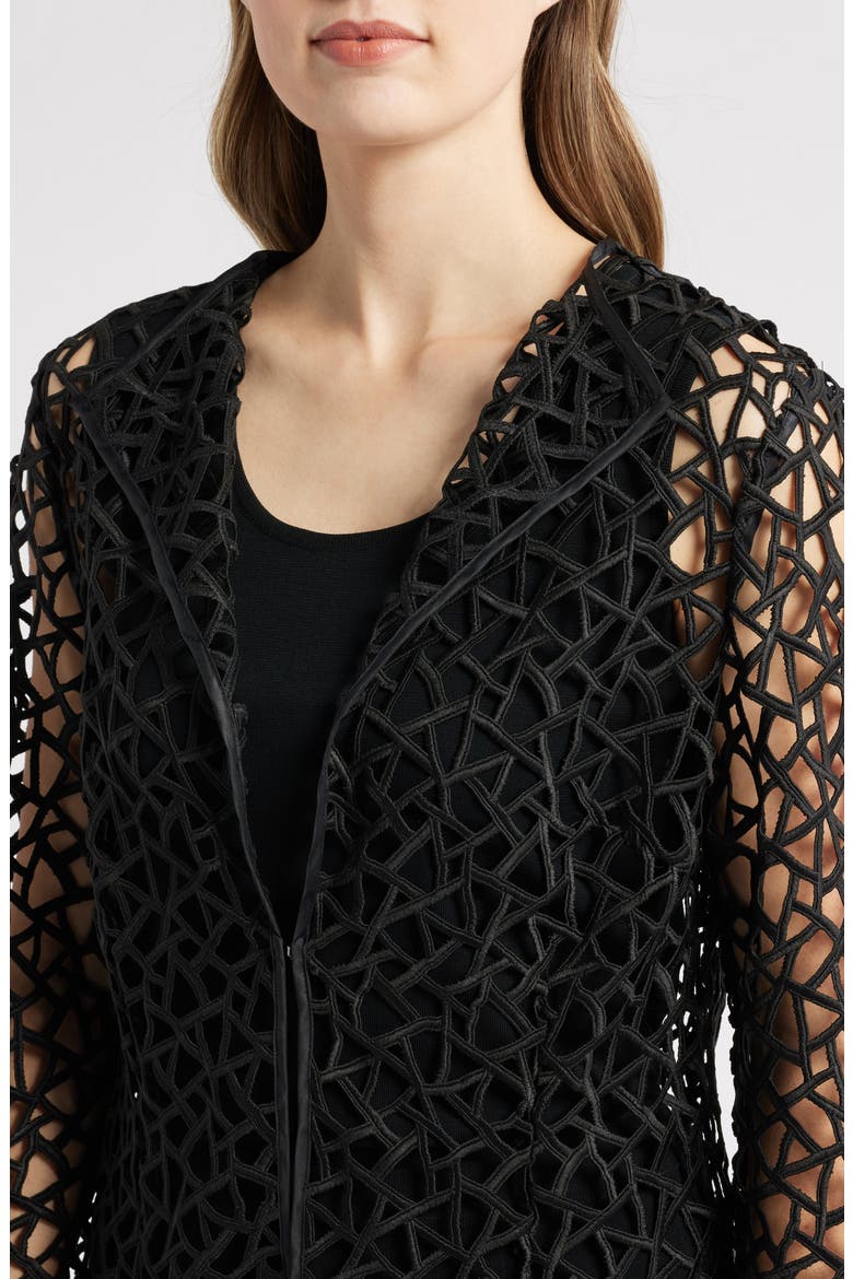 Geometric Cutout Jacket, Alternate, color, BLACK