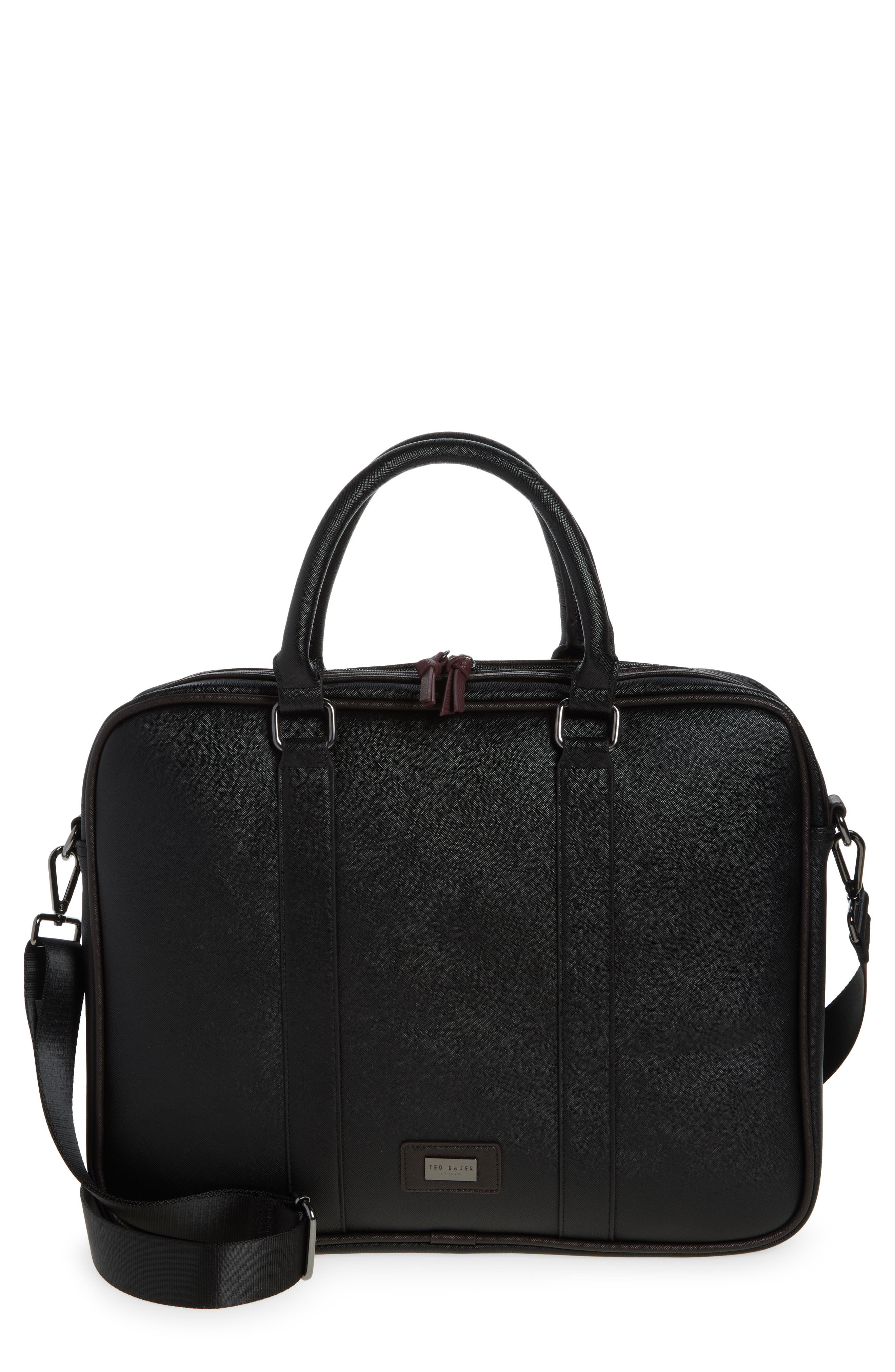 Ted Baker London Spaidi Document Briefcase Bag, Main, color, 