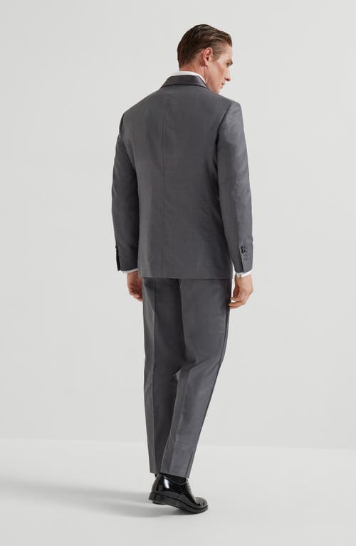 Brunello Cucinelli Tuxedo With Shawl Lapel In Gray