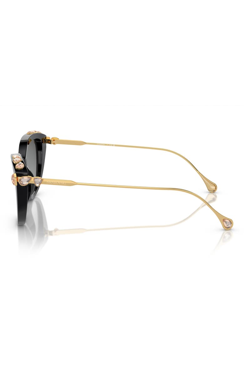 Swarovski 53mm Gradient Cat Eye Sunglasses, Alternate, color, 