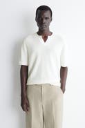 COS Open-collar Henley T-shirt