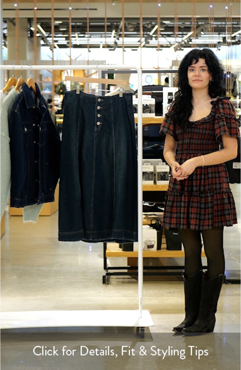Denim Midi Skirt