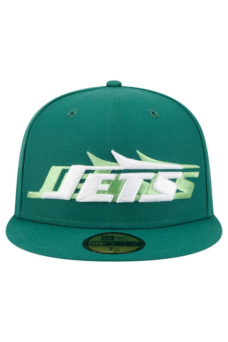 Men's New Era Green New York Jets Tri-Hit 59FIFTY Fitted Hat, Alternate, color, Green