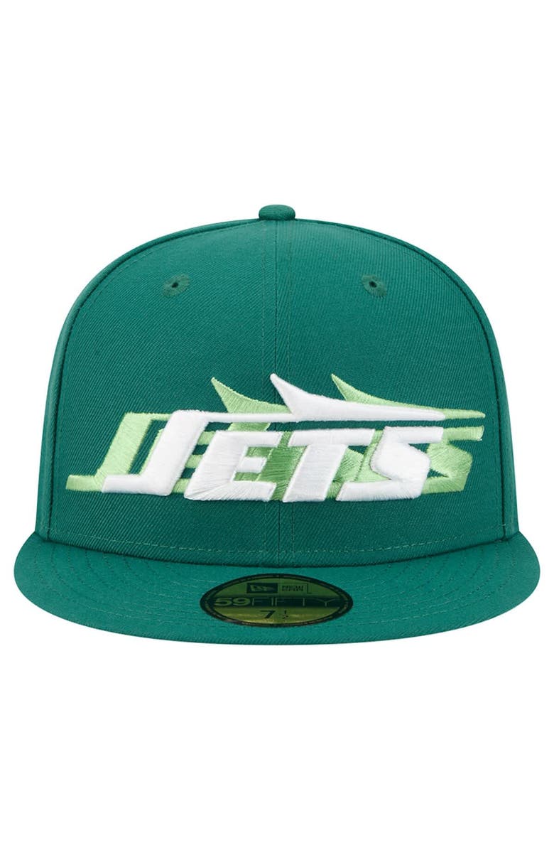 New Era Men's New Era Green New York Jets Tri-Hit 59FIFTY Fitted Hat, Alternate, color, Green