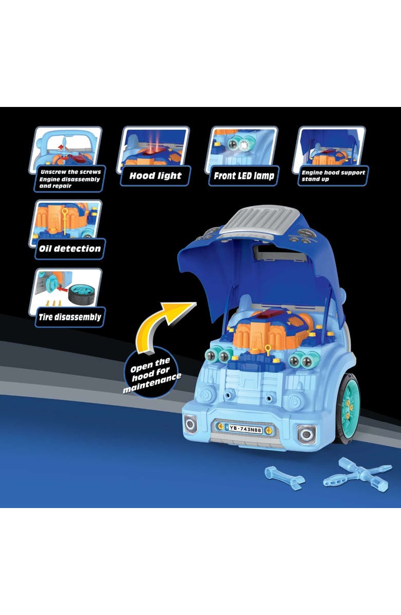 THE BUBBLE FACTORY Motor Car Engine Workshop, Blue, Alternate, color, Multicolored