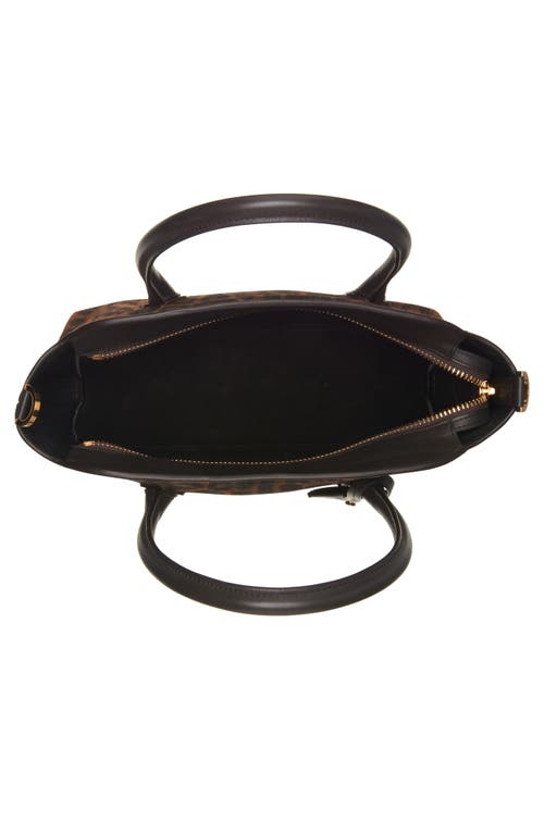 Tom Ford Medium Alexander Suede Tote In Brown