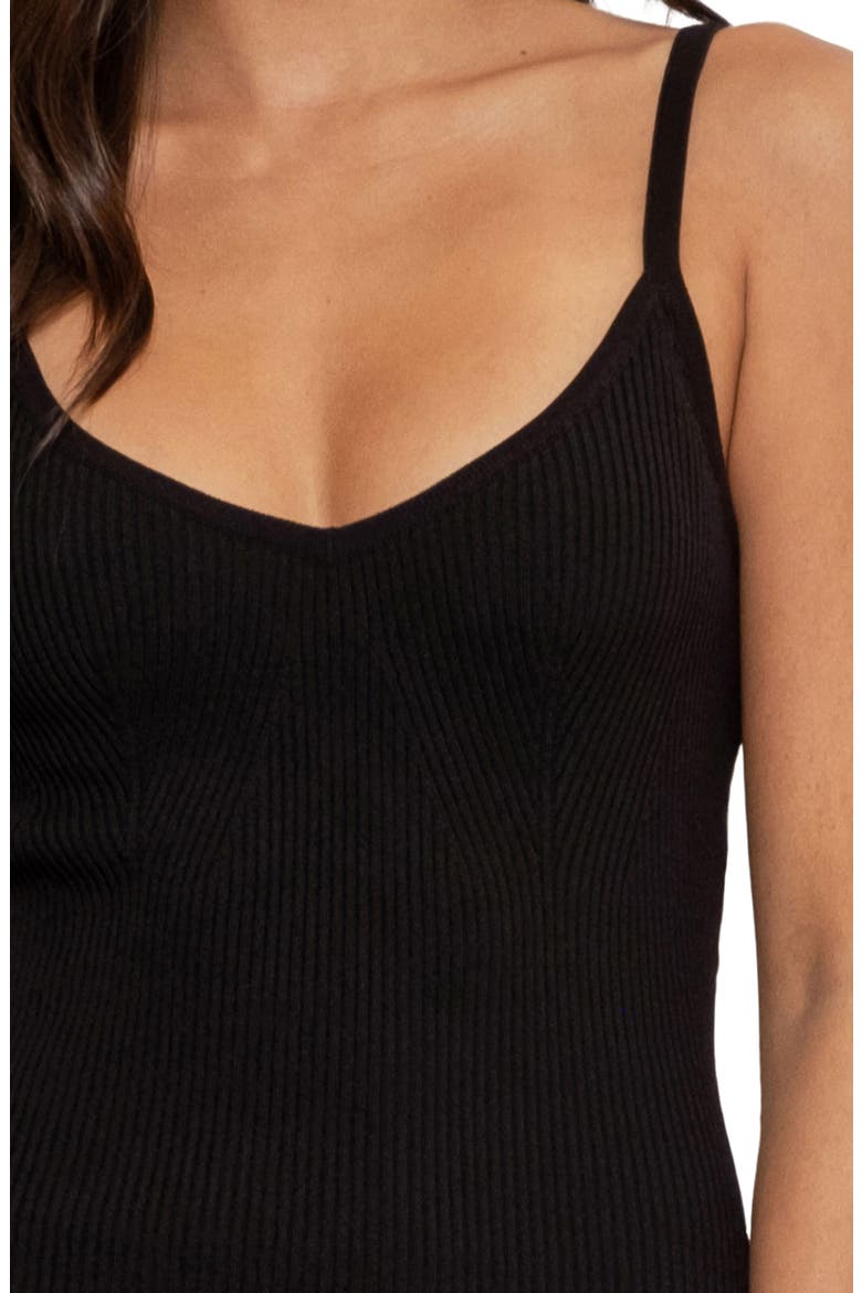 Rib Knit Body-Con Dress, Alternate, color, BLACK