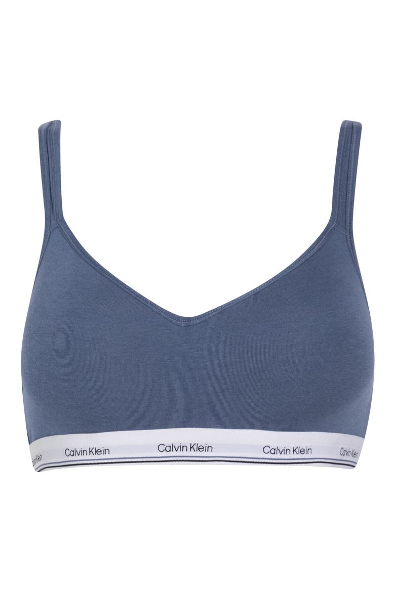 Balance Padded Wire Free Bralette, Alternate, color, SCORCHED DENIM