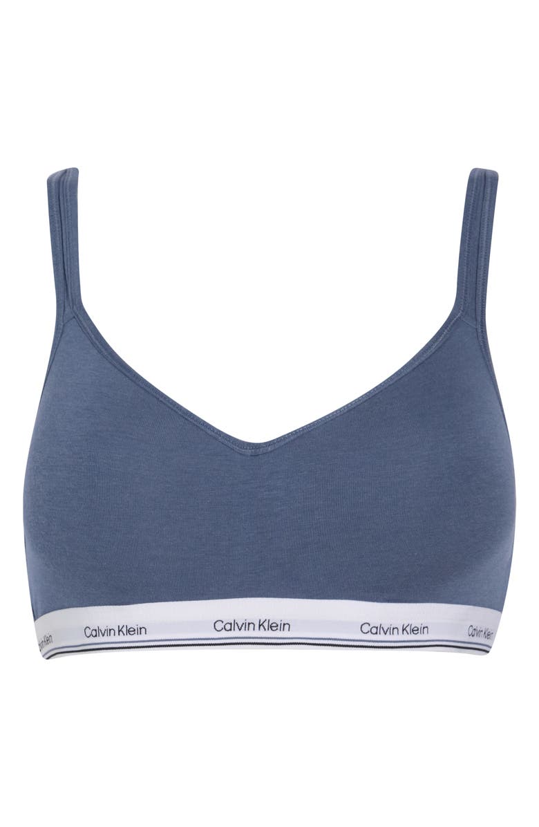 Calvin Klein Padded Wire Free Bralette, Alternate, color, Scorched Denim