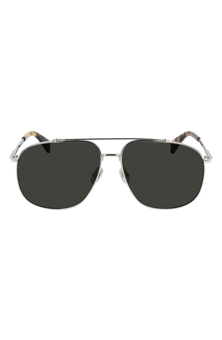 Lanvin 60mm Aviator Sunglasses, Main, color, 