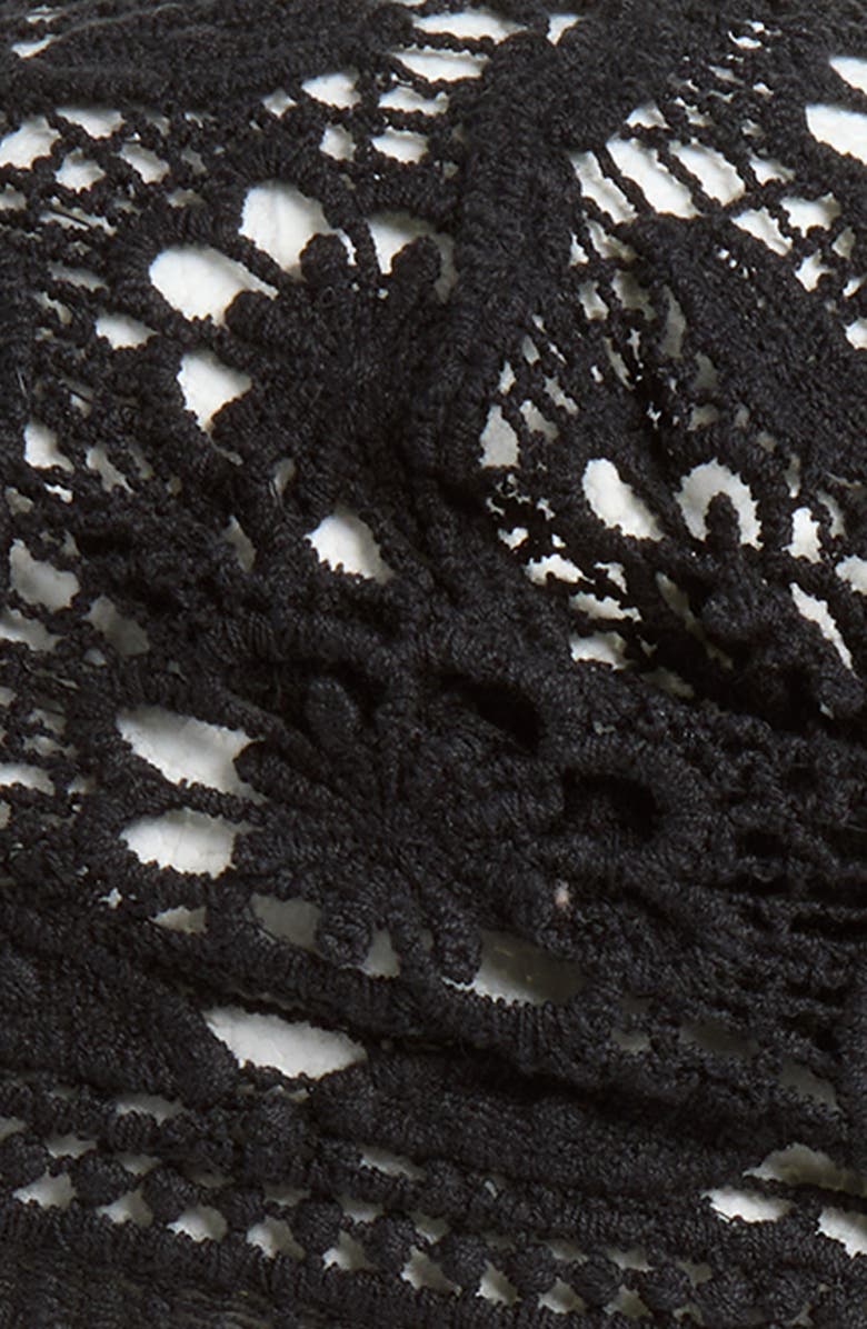 BP. Crochet Head Scarf, Alternate, color, Black