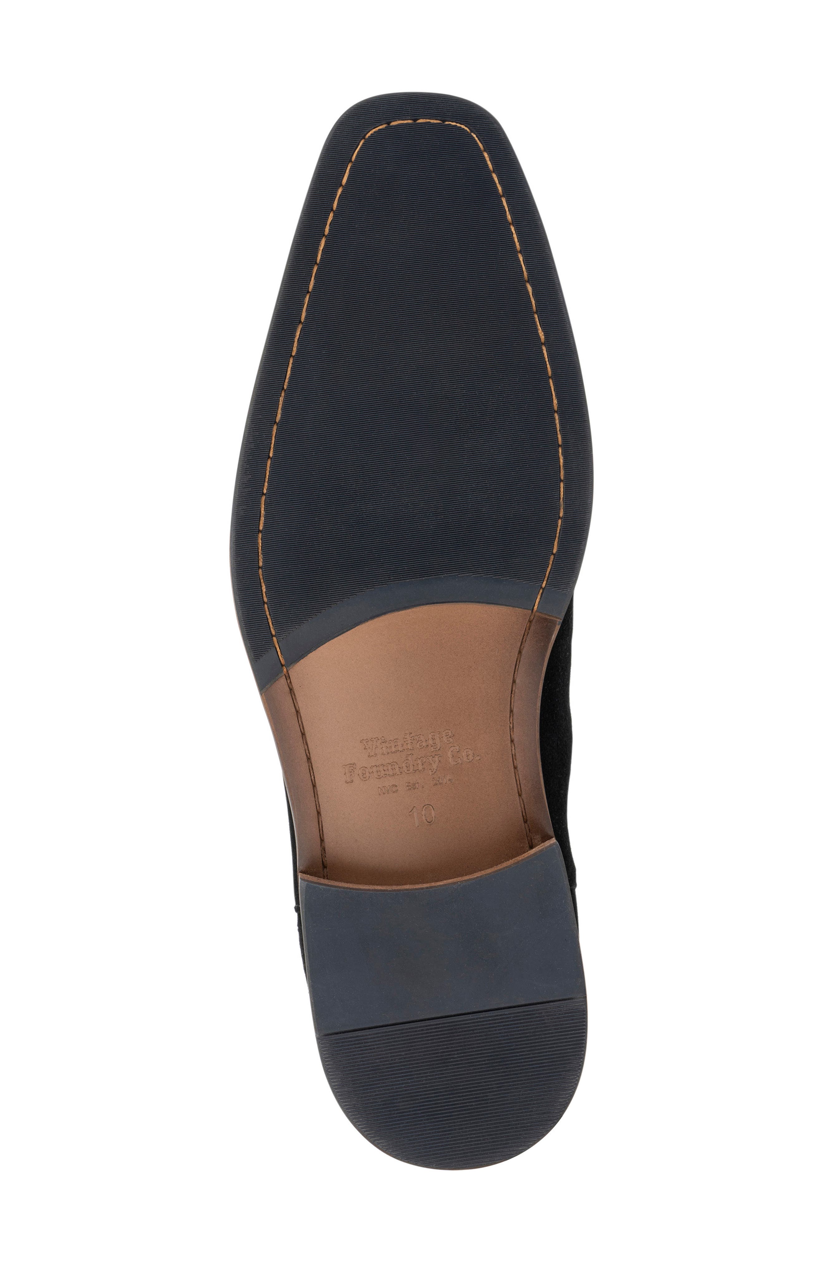 VINTAGE FOUNDRY Roberto Square-Toe Slip-On Boot, Alternate, color, Black