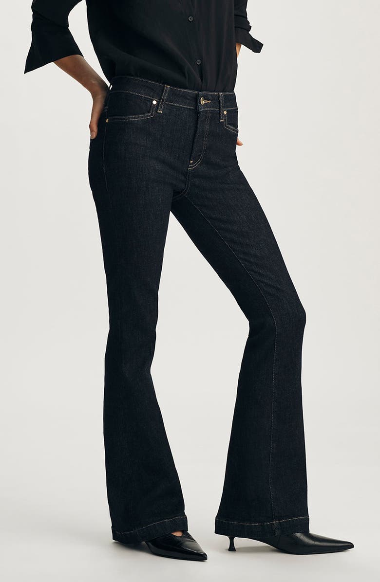 Mavi Jeans Sydney High Rise Flare Jeans, Alternate, color, Rinse Gold Premium