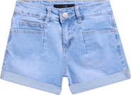 Joe's Jeans Kids' Pleated Rolled Cuff Denim Shorts