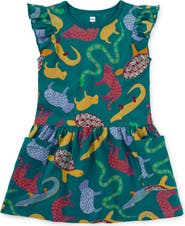 Tea Collection Flutter Sleeve Pocket Dress