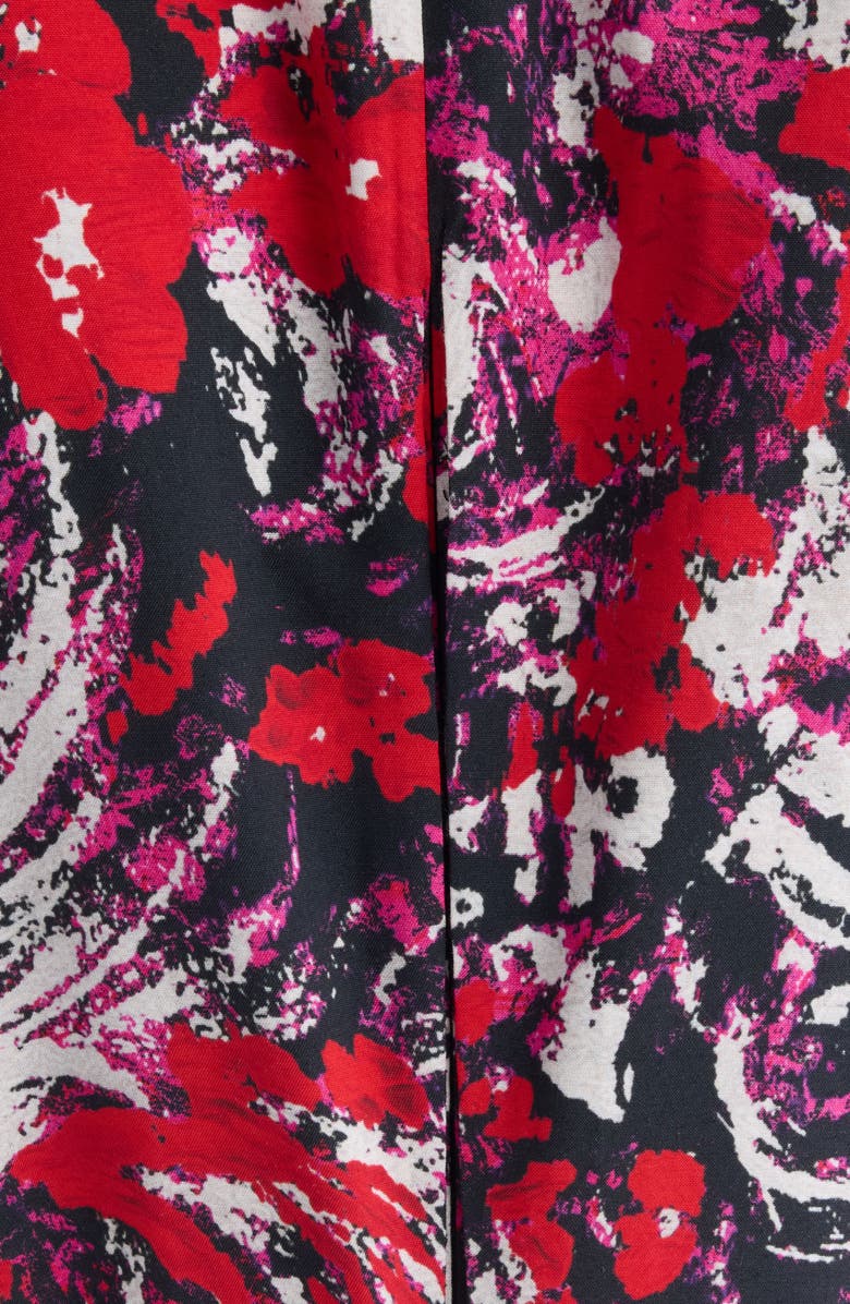 Givenchy Print Fluid Cutout Dress, Alternate, color, Fuchsia