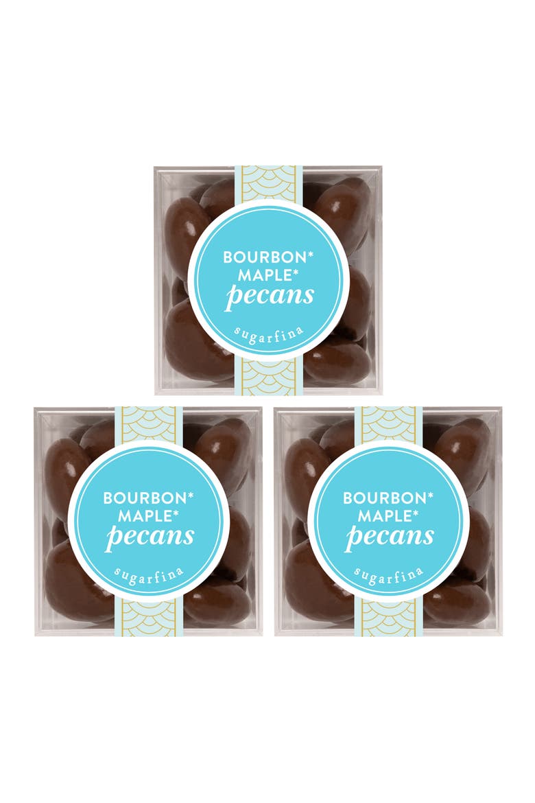 Bourbon Maple Pecans Set of 3 Candy Cubes, Main, color, NO COLOR