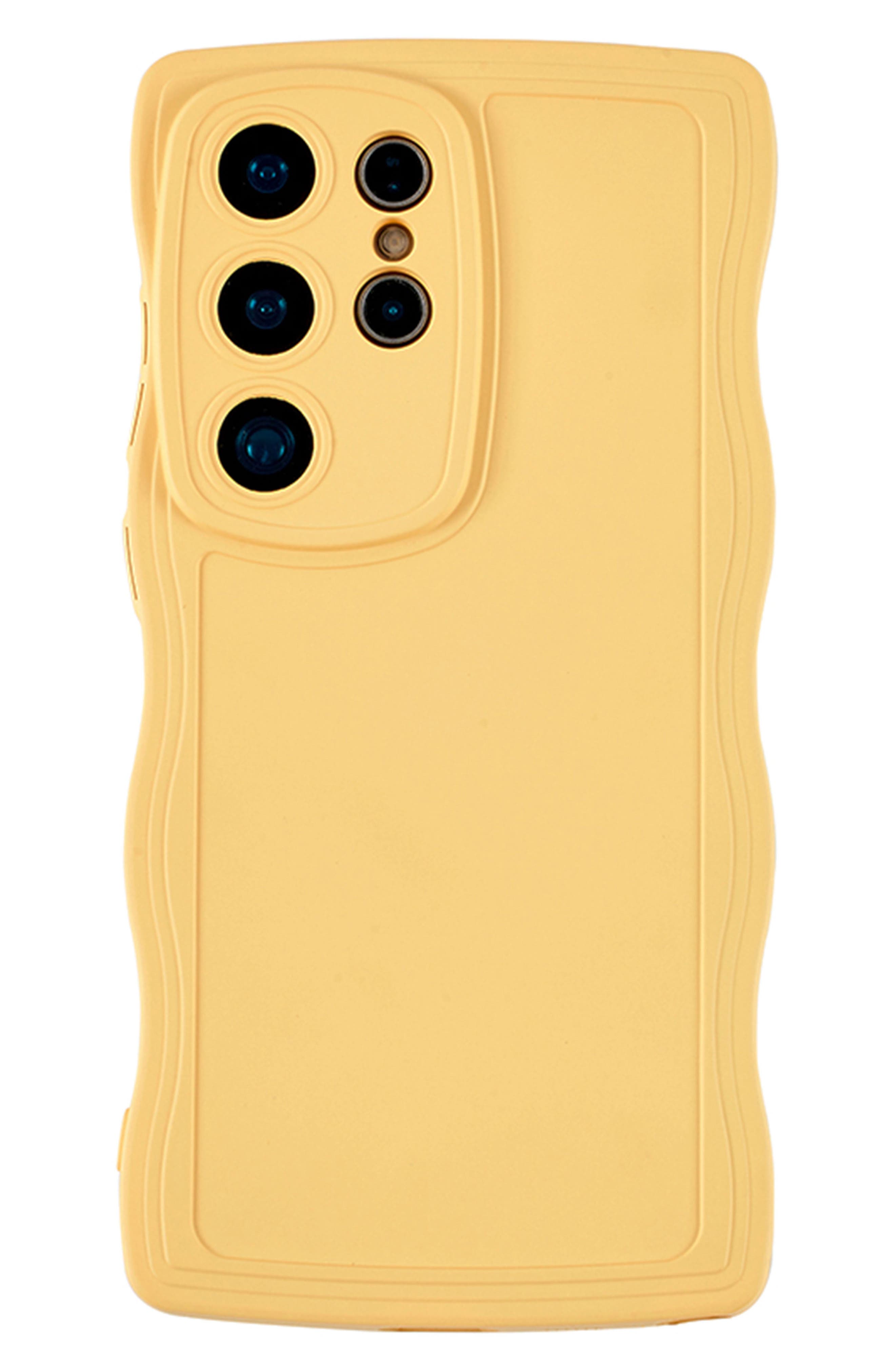 Auramma Yellow Wavy S24 Ultra Phone Case