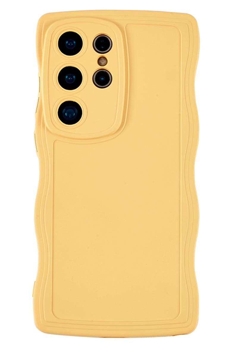 Yellow Wavy S24 Ultra Phone Case, Main, color, YELLOW