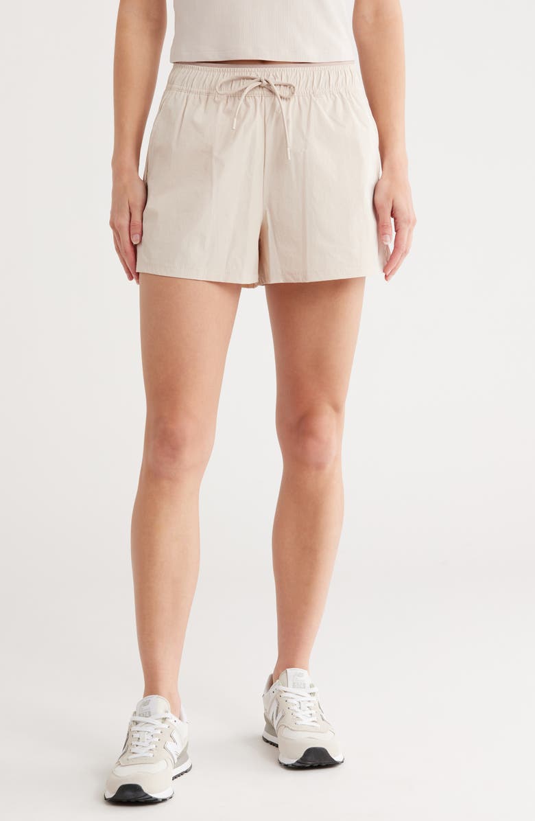 YOGALICIOUS Halo Woven Pace Perfection Shorts, Main, color,