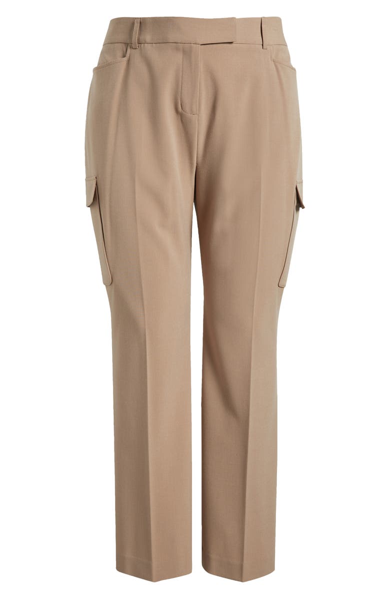Tahari ASL Tailored Cargo Pants, Alternate, color, Latte