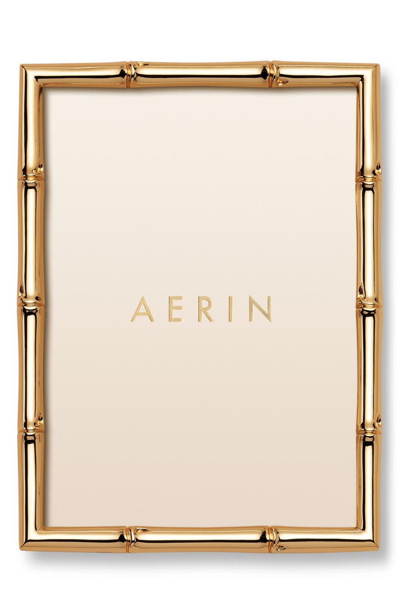 Aerin Ava Goldtone Bamboo 5 x 7-Inch Frame, Alternate, color, Gold