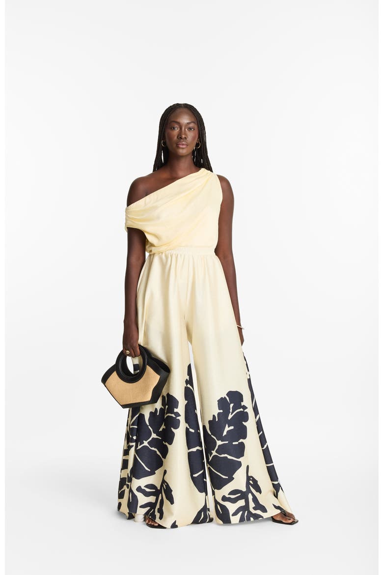 Nala Noir Wide-Leg Palazzo Jant Pants, Alternate, color, Nala Noir