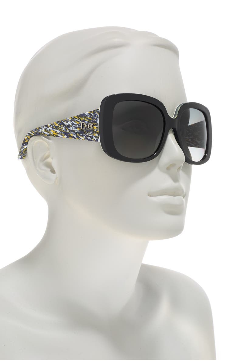 CHRISTIAN DIOR Lady Lady 1 56mm Oversized Square Sunglasses, Alternate, color,