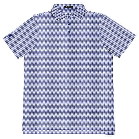 Castle Print Performance Polo Shirt