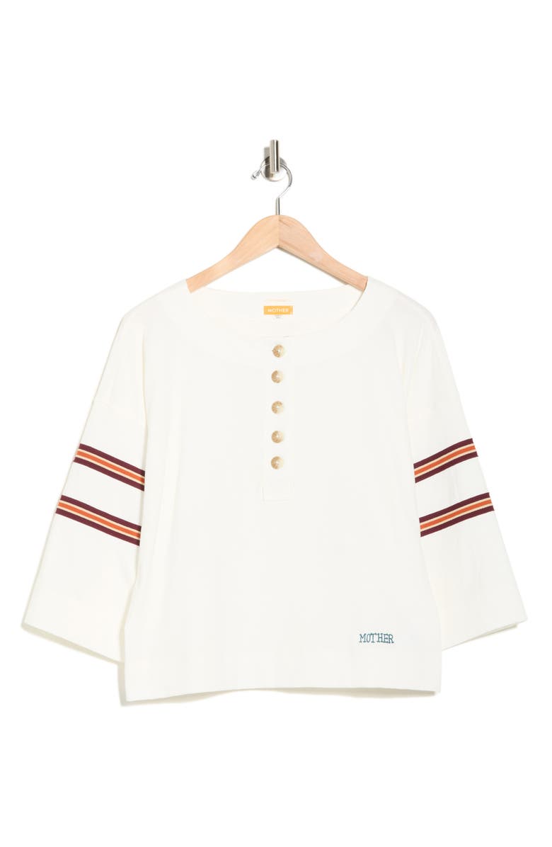 MOTHER The For the Team Cotton Henley, Alternate, color, Diggin In