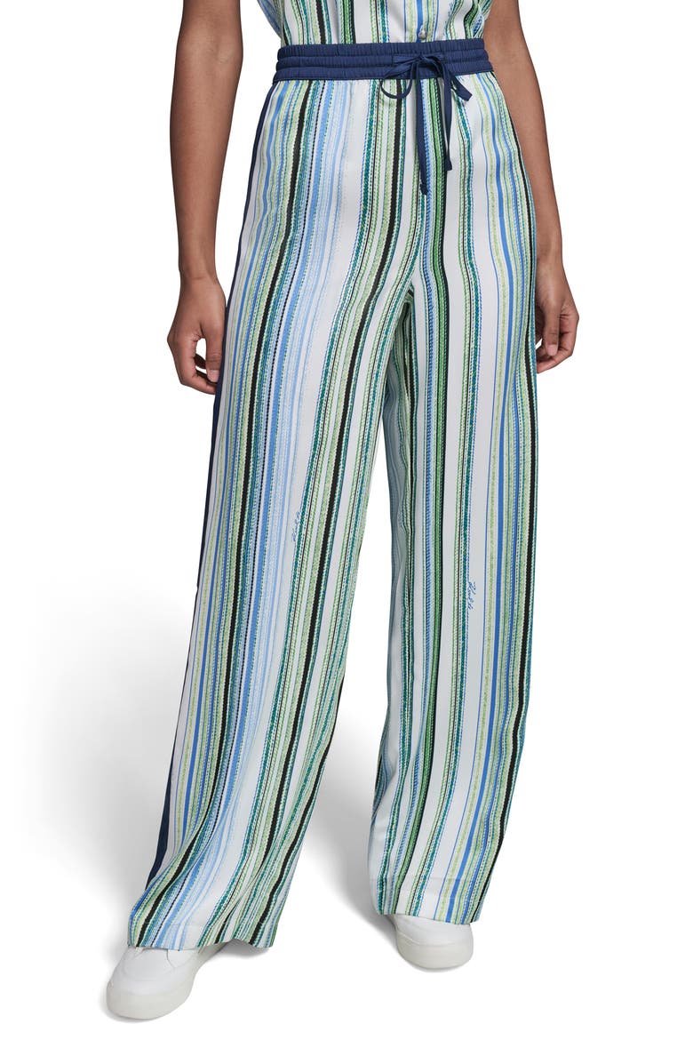 Stripe Wide Leg Pants, Main, color, SOFT WHITE/ SKY BLUE MULTI