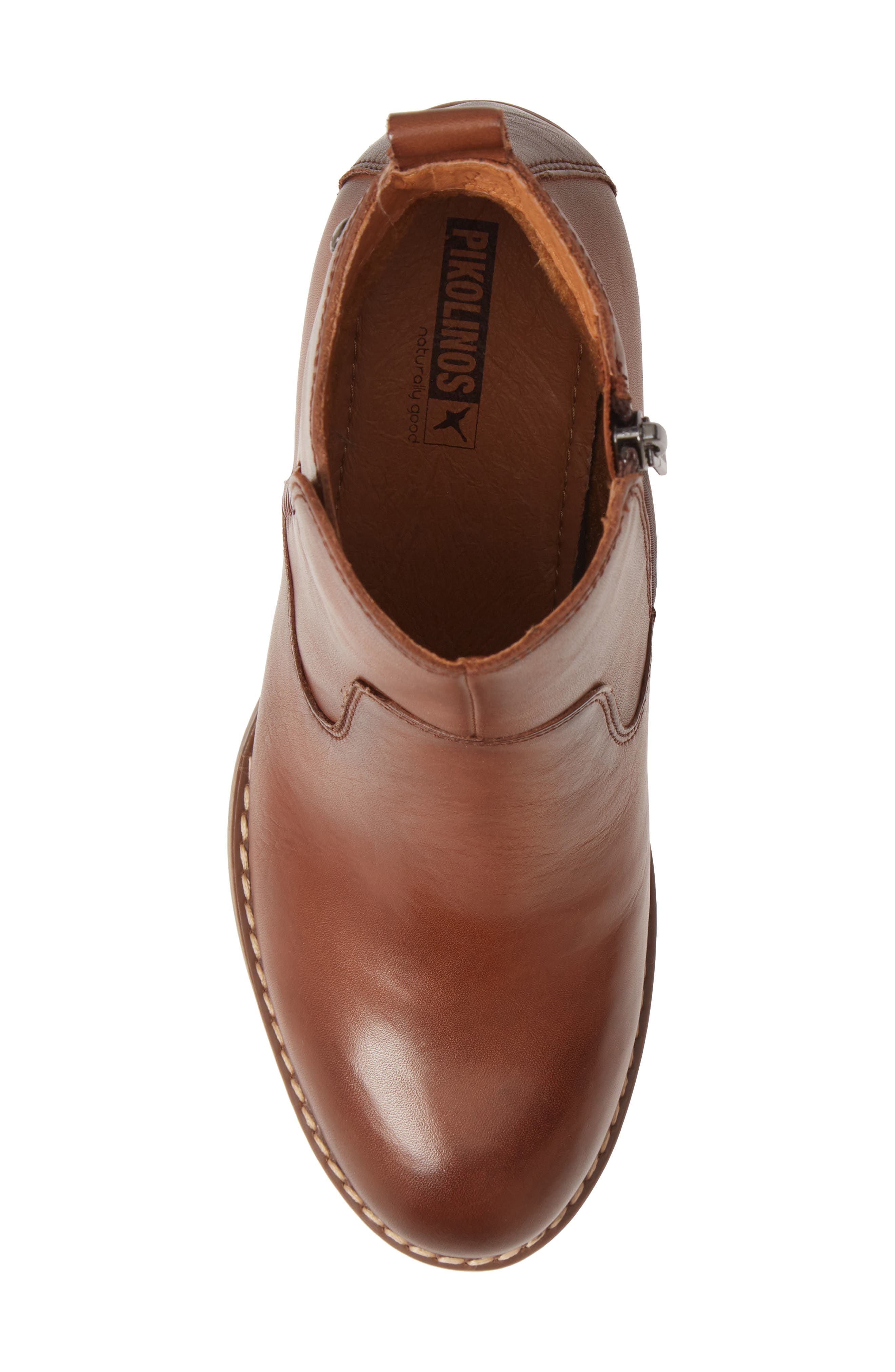 Pompeya Block Heel Bootie, Alternate, color, CUERO LEATHER