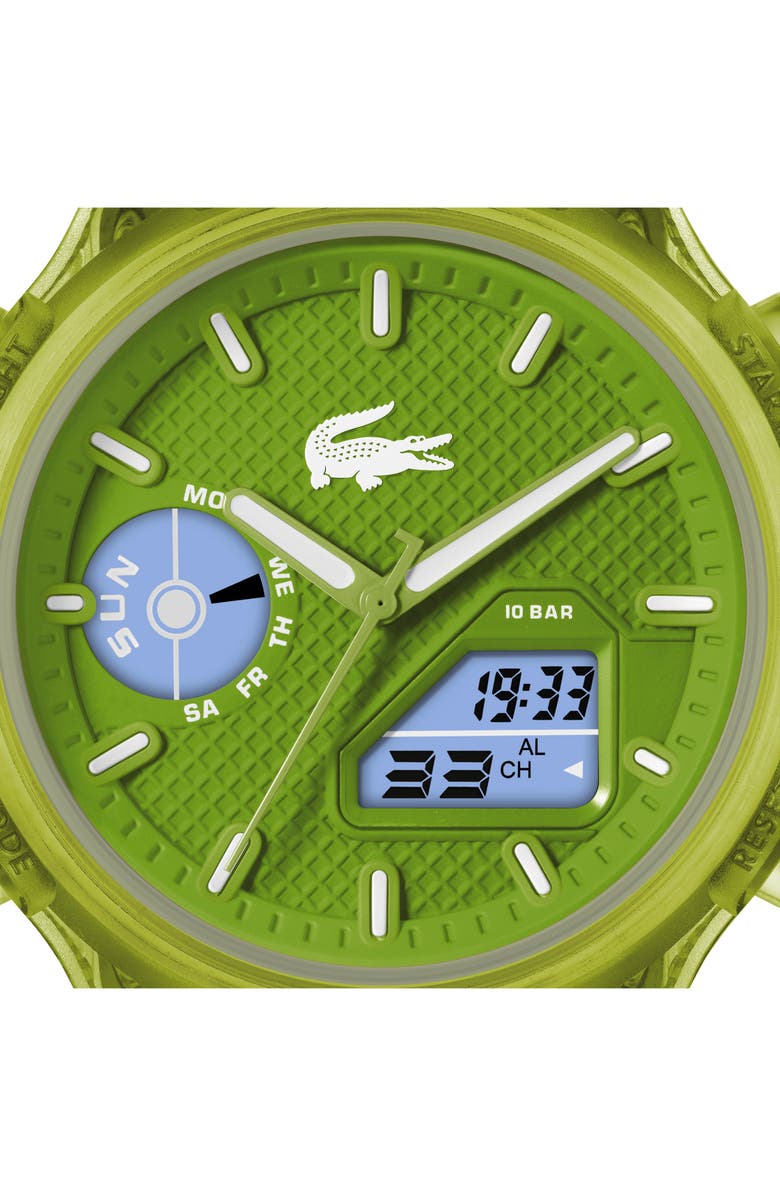 Lacoste LC33 Silicone Strap Watch, 44mm, Alternate, color,