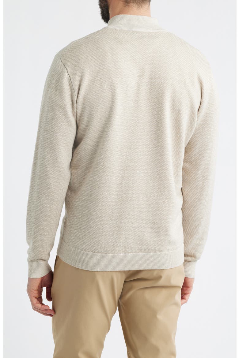 Crown Crafted Barlow Merino Wool Blend Quarter Zip Sweater, Alternate, color, TRUFFLE
