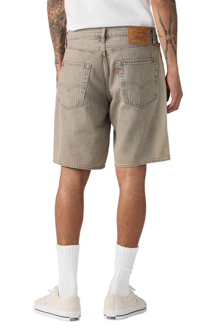 468 Loose Denim Shorts, Alternate, color, UNIFORM BADGE OD SHORTS