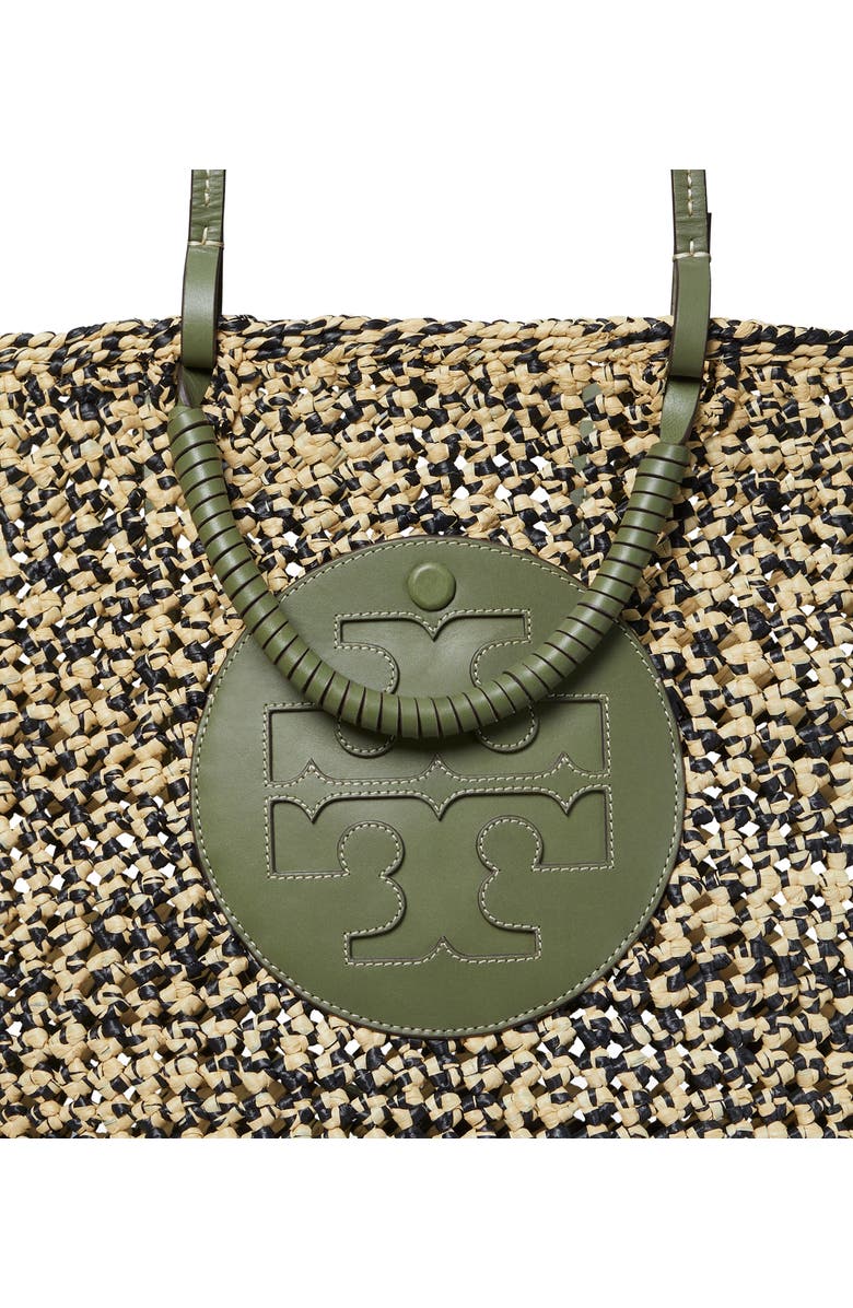 Tory Burch Ella Woven Straw Basket Tote, Alternate, color,