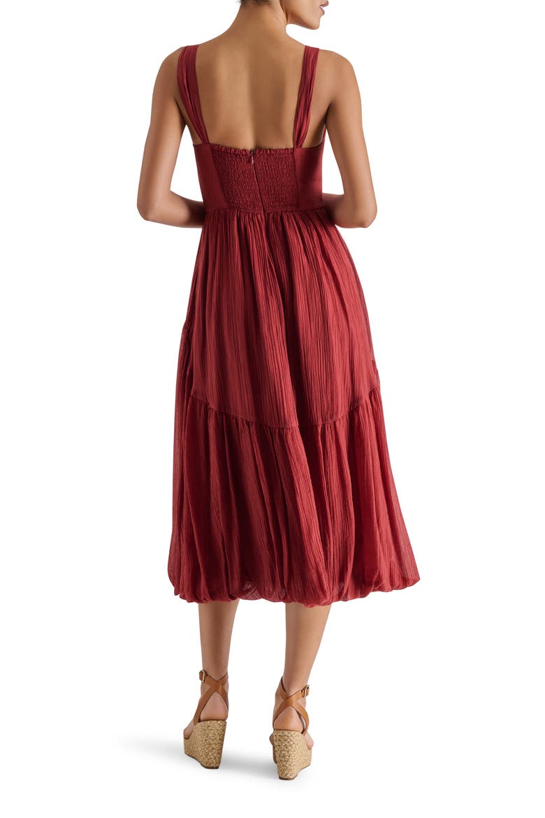 Eartha Sleeveless A-Line Dress, Alternate, color, NUTMEG