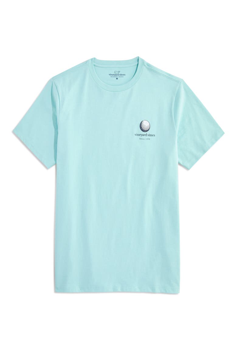 Golf Swing Graphic T-Shirt, Main, color, AQUA HAZE