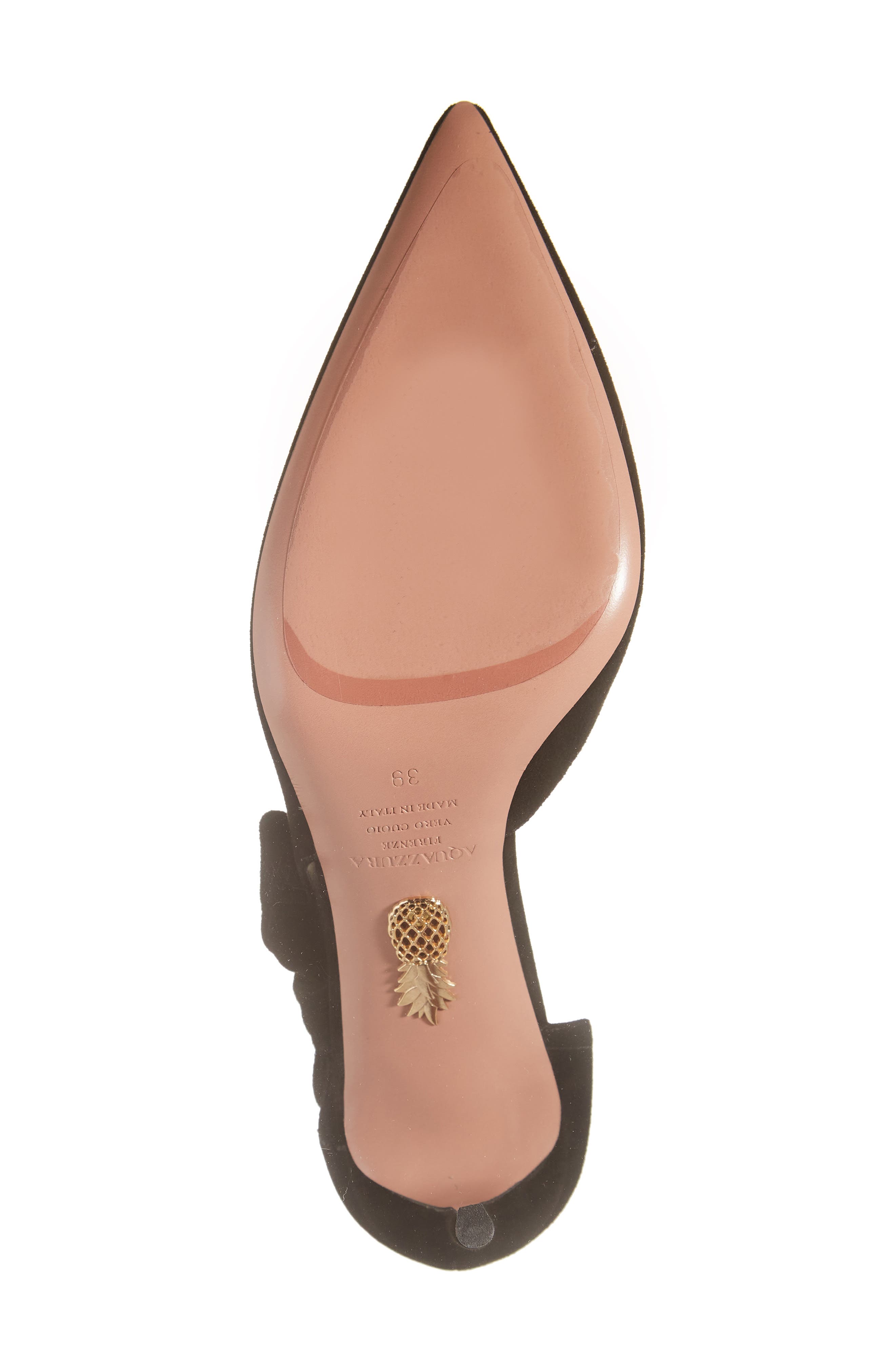 Aquazzura Very Bow Tie Pointed Toe Pump, Alternate, color, 