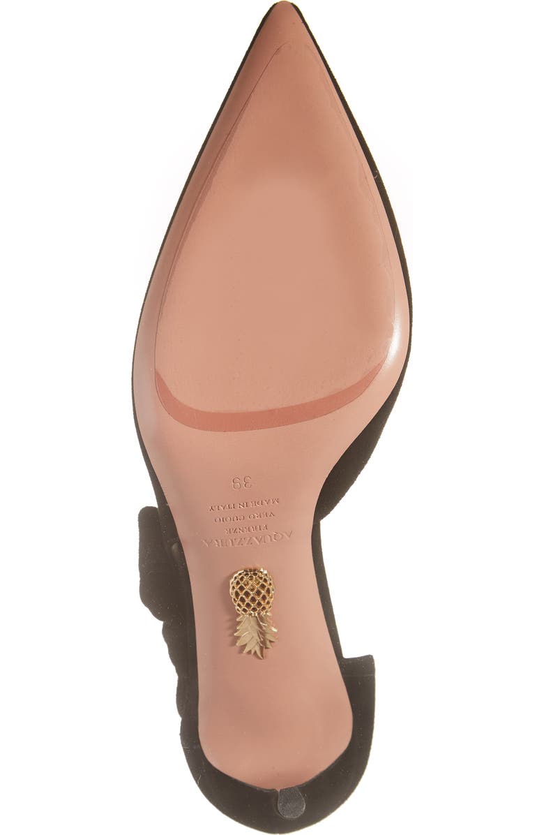 Aquazzura Very Bow Tie Pointed Toe Pump, Alternate, color,