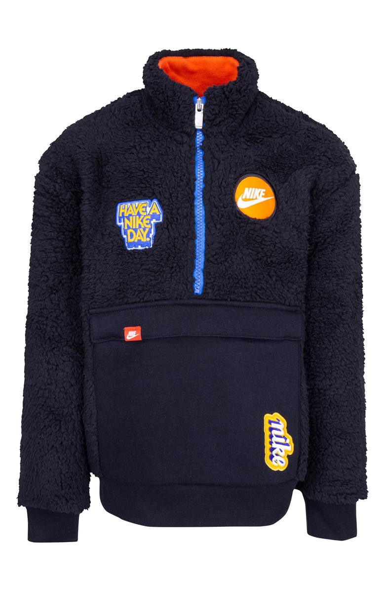Nike Kids' Fleece Half Zip Pullover, Main, color, 