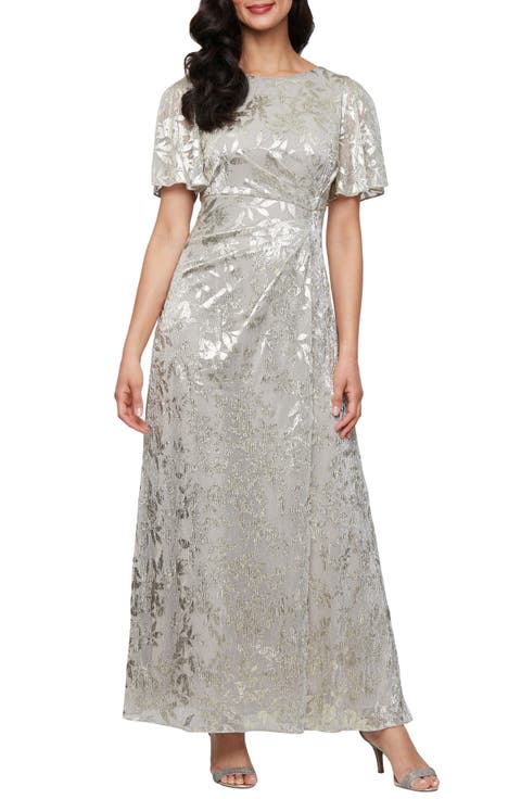 Foil Border Gown (Petite)