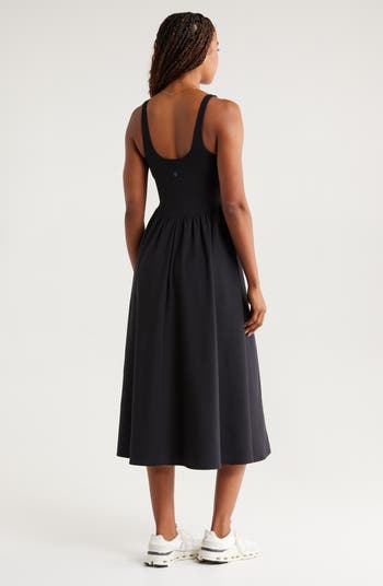 Effortless Square Neck Midi Dress